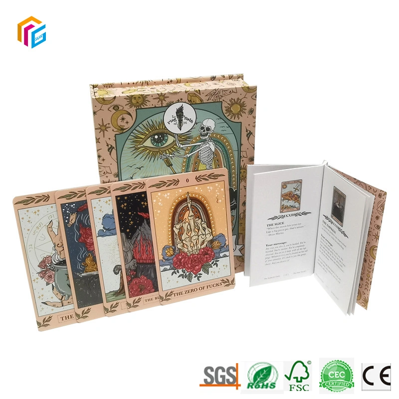 Popular Product Custom Gold Gilt Edges Board Game Tarot Cards Oracle Deck Cards Printing with Packaging