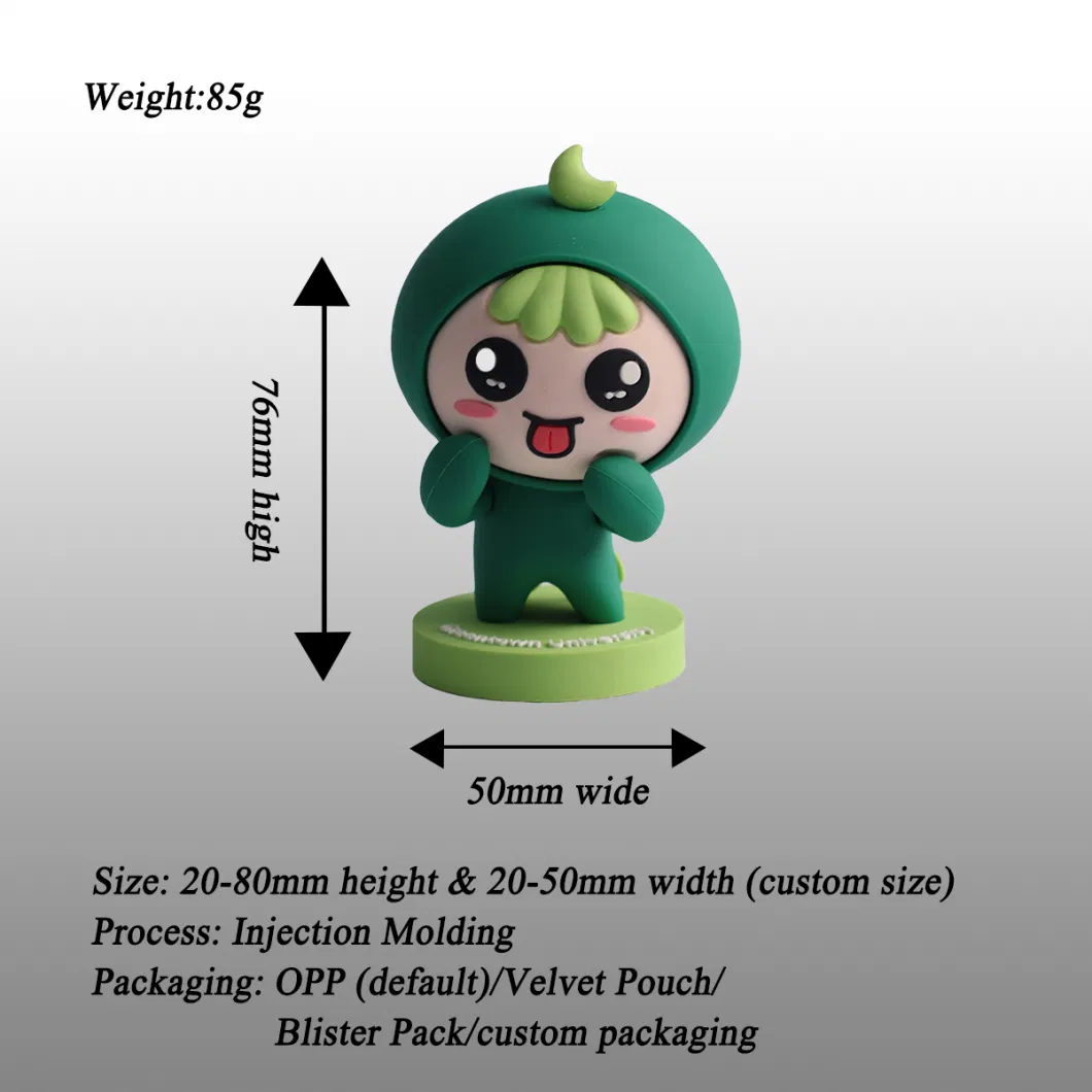 Wholesale 3D Cartoon Anime Figure Action Figurines Custom Logo Design OEM for Corporate Gift Promotion Gifts Collectible Toys